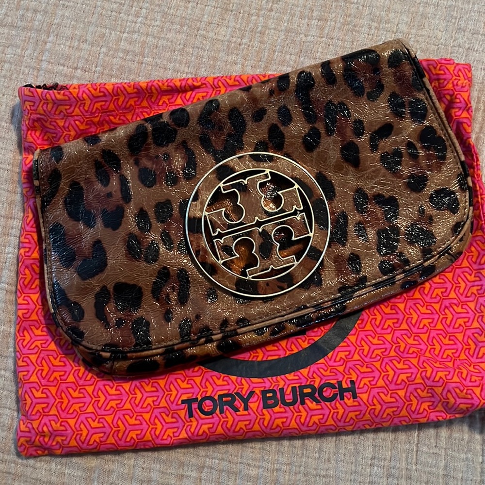 Tory Burch Leather Leopard Bag